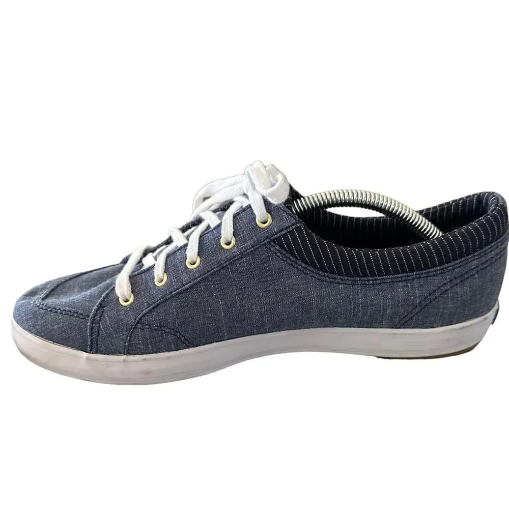 Keds Women's Center Stripe Navy Sneakers Size 9 Blue Athletic Shoes - Picture 1 of 7